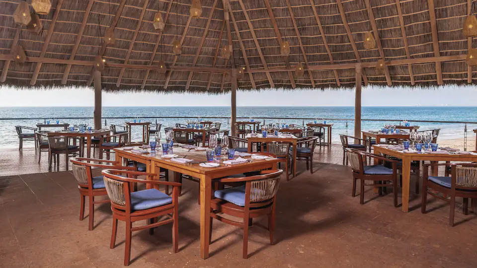 BlaZe Restaurant at Hyatt Ziva Puerto Vallarta featuring an upscale grill atmosphere, expertly prepared steaks, and elegant contemporary dining.