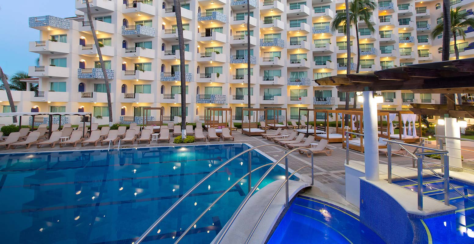 Crown Paradise Golden Puerto Vallarta adults-only all-inclusive beachfront resort in Puerto Vallarta, Mexico.